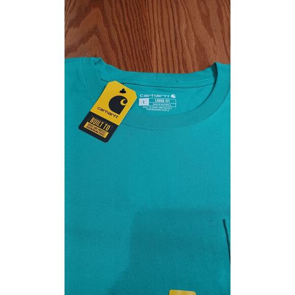 Carhartt Loose Fit Heavyweight Short Sleeve Pocket Shirt sz:LARGE NEW WITH TAGS - Picture 2 of 4